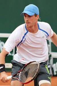 Marcus Daniell playing tennis