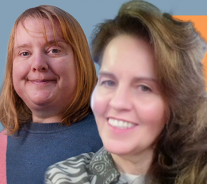 Headshot of Michelle St John and Heather Marshall both smiling towards the camera.